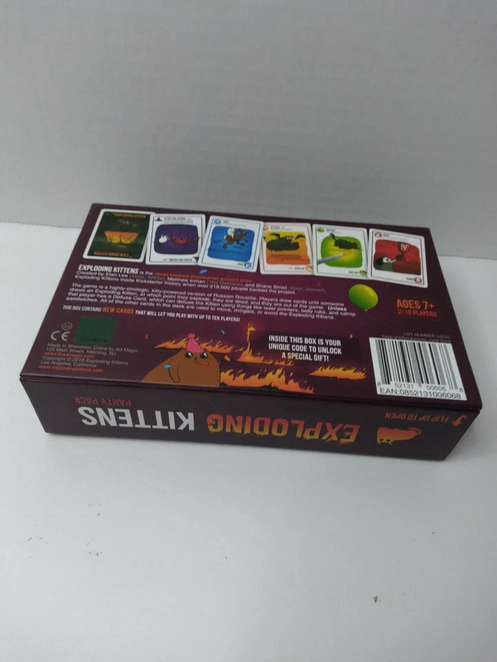 Exploding Kittens Card Game Party Pack 10 Players Family-Friendly Holiday Gift - Image 3 of 3