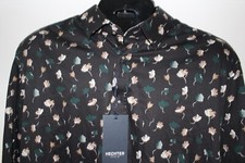 DANIEL HECHTER MULTI-COLOR FLORAL PRINT BUTTONED DOWN L/S DRESS SHIRT SZ: XLT