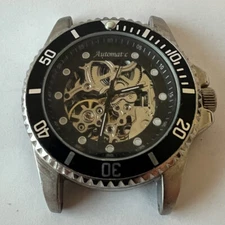 ARMITRON SKELETON MECHANICAL AUTOMATIC BLWATCH WORKS GREAT!
