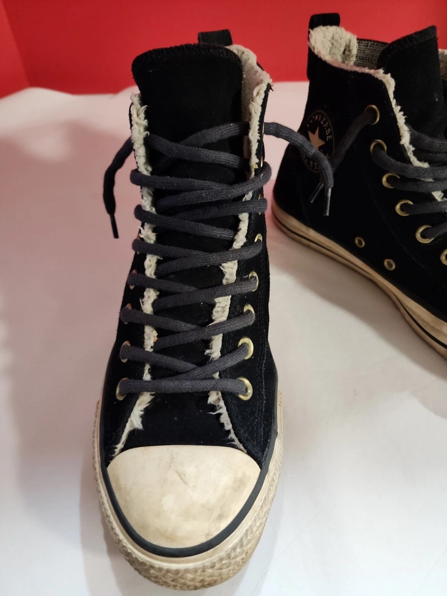 Converse All Star Chuck Taylor Chelsee Shoes Womens 10 Black Suede