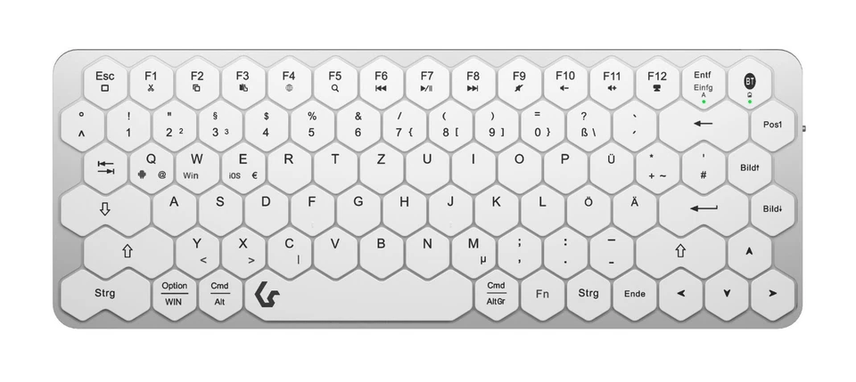 KeySonic KSK-5020BT-S Bluetooth Mini-Tastatur 61010 B-WARE