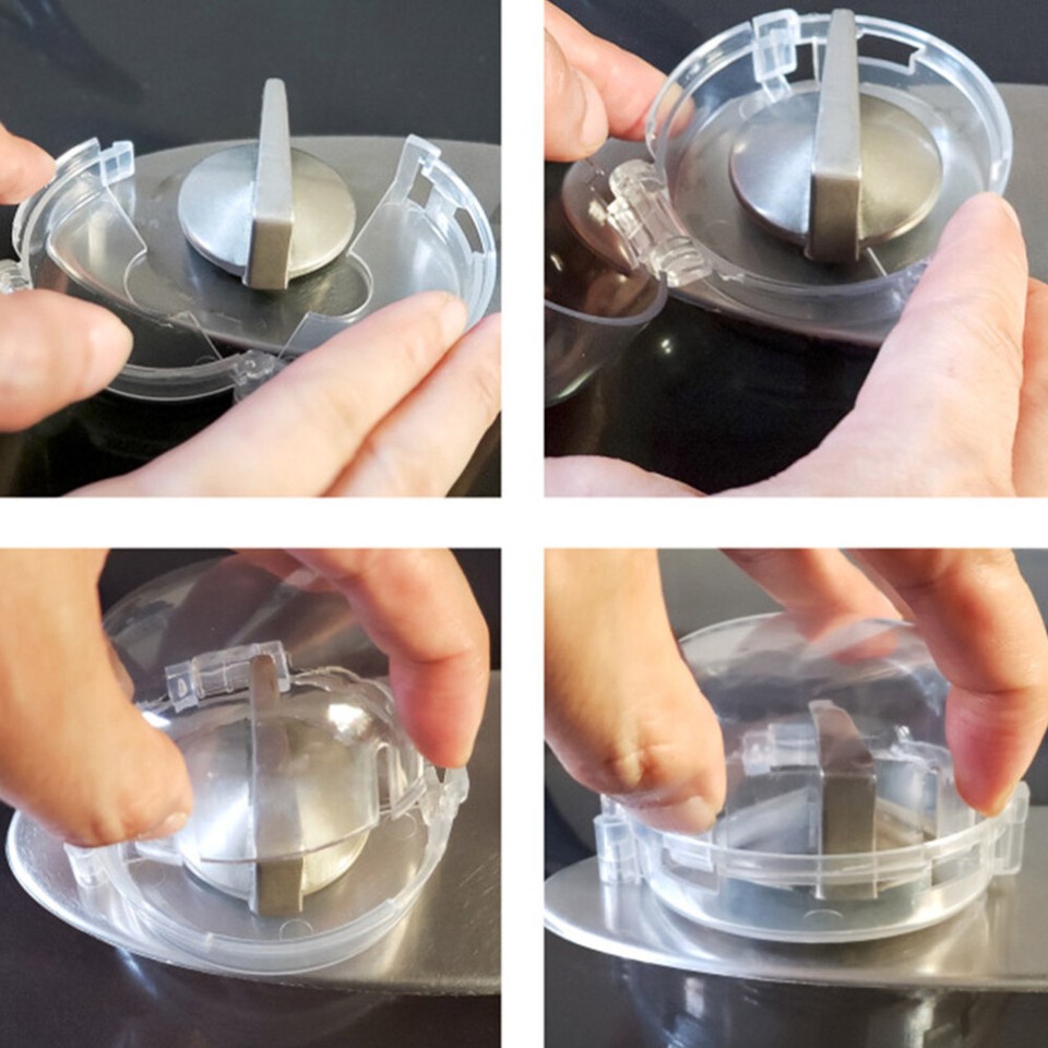 4 Pcs Gas Range Protectors Covers Switch Stove Child Safety Guard Knob