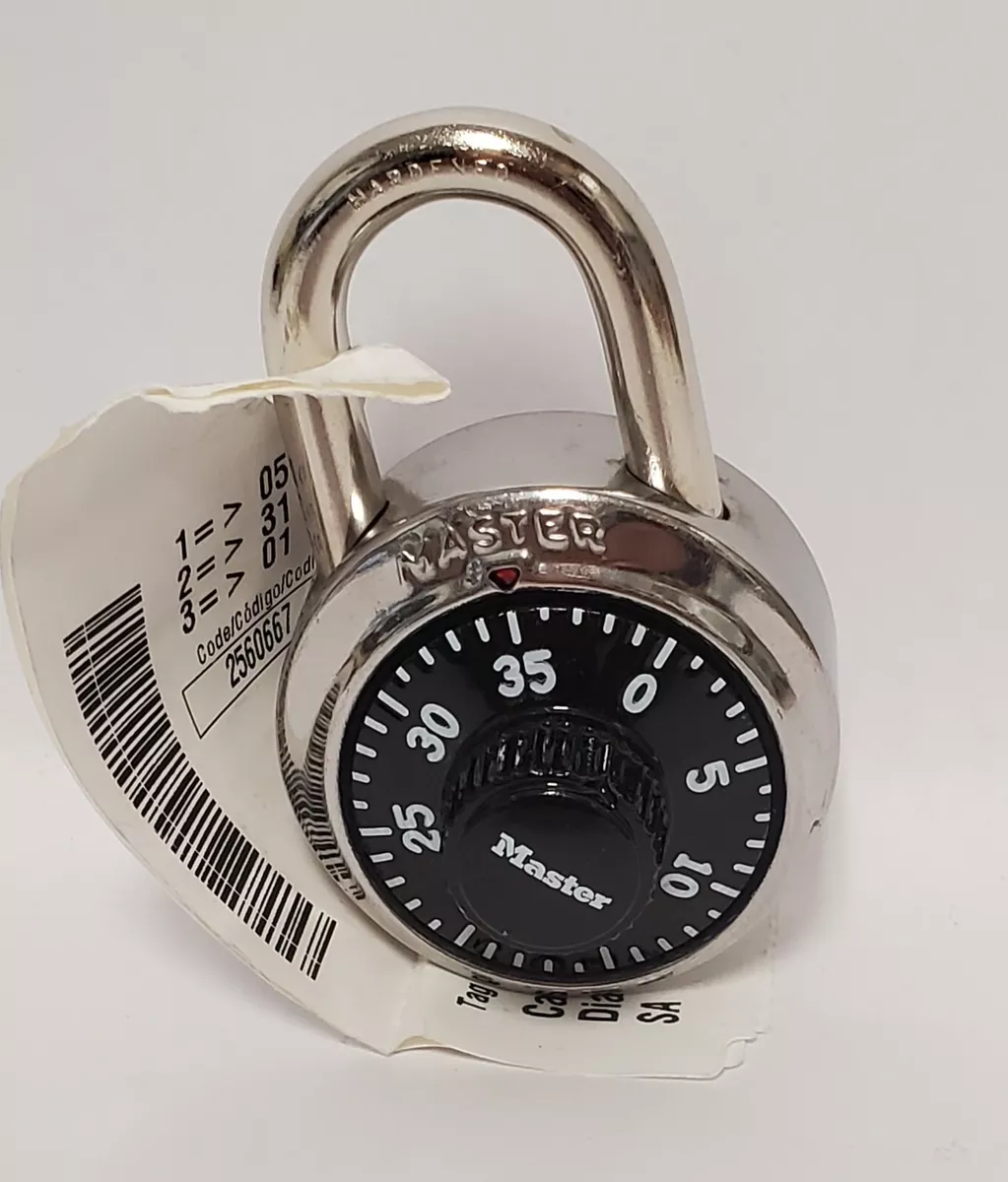 MASTER LOCK PADLOCK, STANDARD DIAL COMBINATION LOCK - LOT OF 5