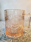 VTG Humpty Dumpty Tom Pipers Son Mug Cup Mother Goose Pink Indiana Glass Tiara