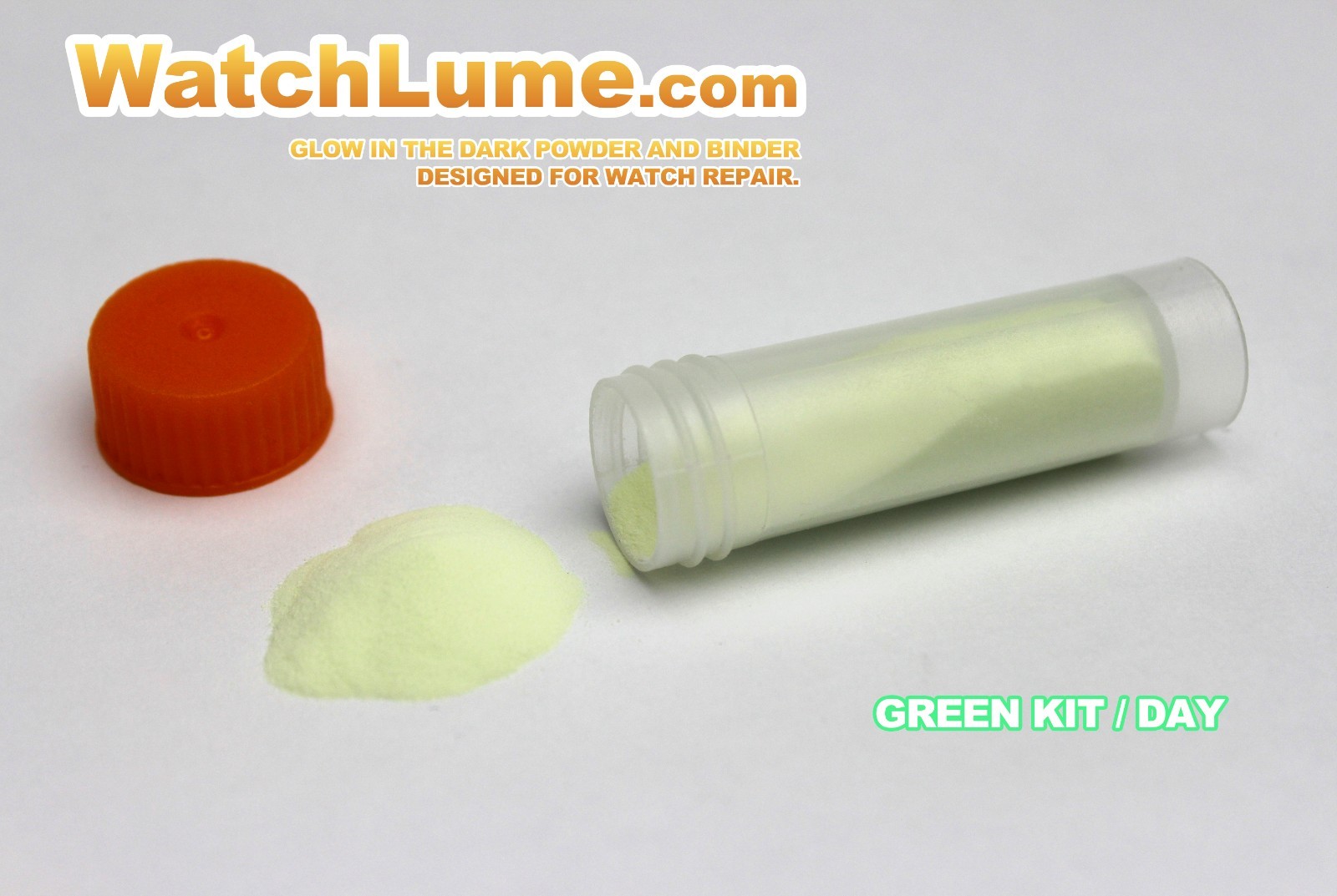 GREEN GLOW IN THE DARK PAINT WATCH LUME™ LUMINOUS PASTE KIT LUME FOR