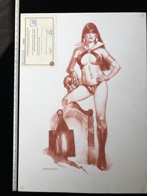 Sanjulian - Vampirella ORIGINAL ART 50x70cm LARGE
