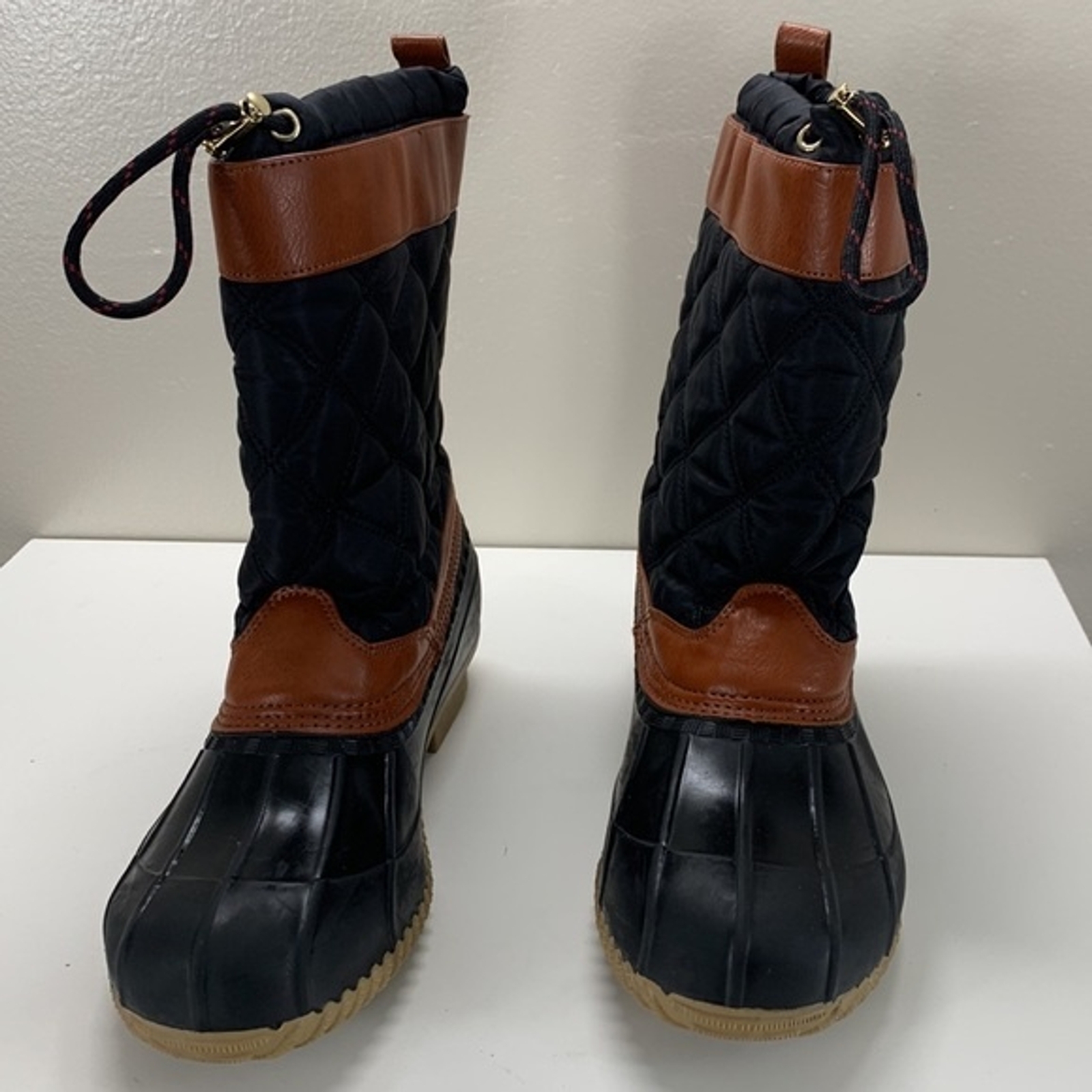 Tommy Hilfiger Women’s Black/Brown Arcadia Winter Boots Size 10 eBay
