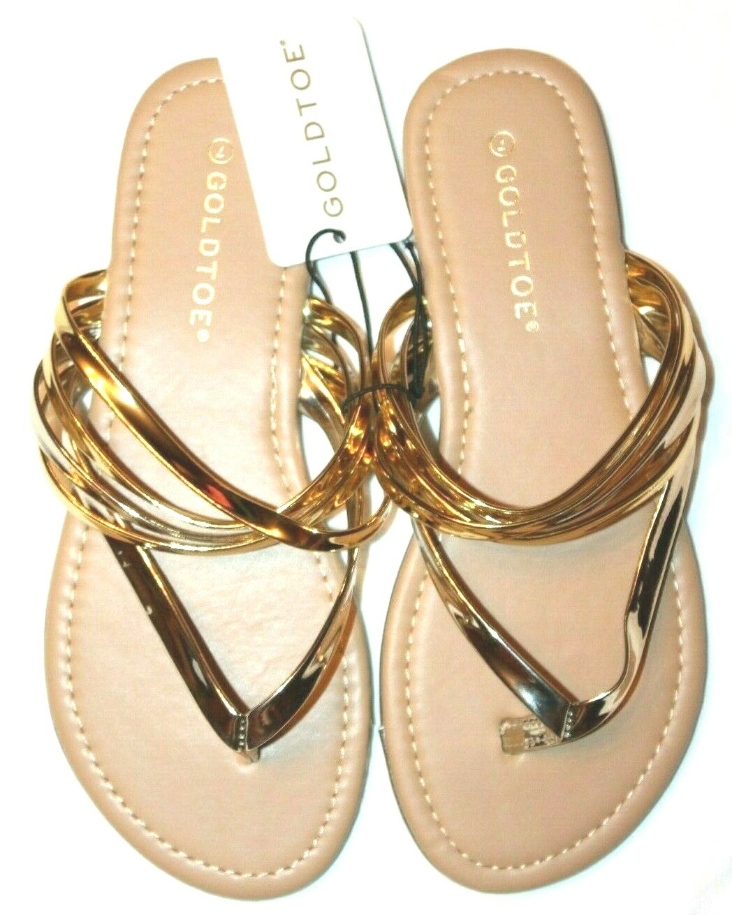 PANTOFOLA D’ORO Ciabatte sandali piatti donna punta oro nero bronzo tanga cinturino oro punta oro