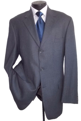 ジャケット・アウター Yves Saint Laurent wool long coat gray YSL, Yves Saint Laurent Solid Gray 3Button Flannel Wool Coat