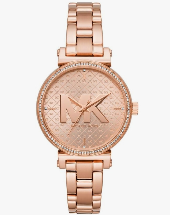 Michael Kors MK4335 Women's Sofie Three-Hand Rose Gold-Tone Steel Watch