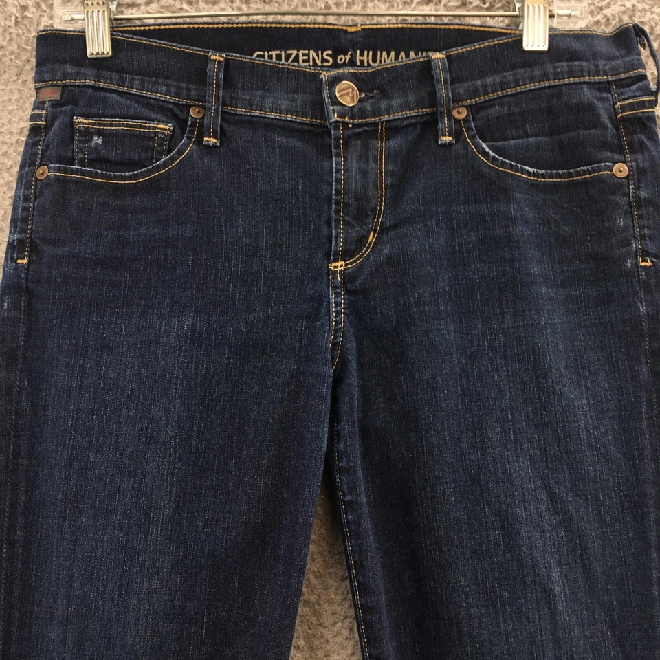 Pantalones de mezclilla azul Citizens Of Humanity Ava pierna recta para mujer 29 (32x27 real) Foto 2 de 4