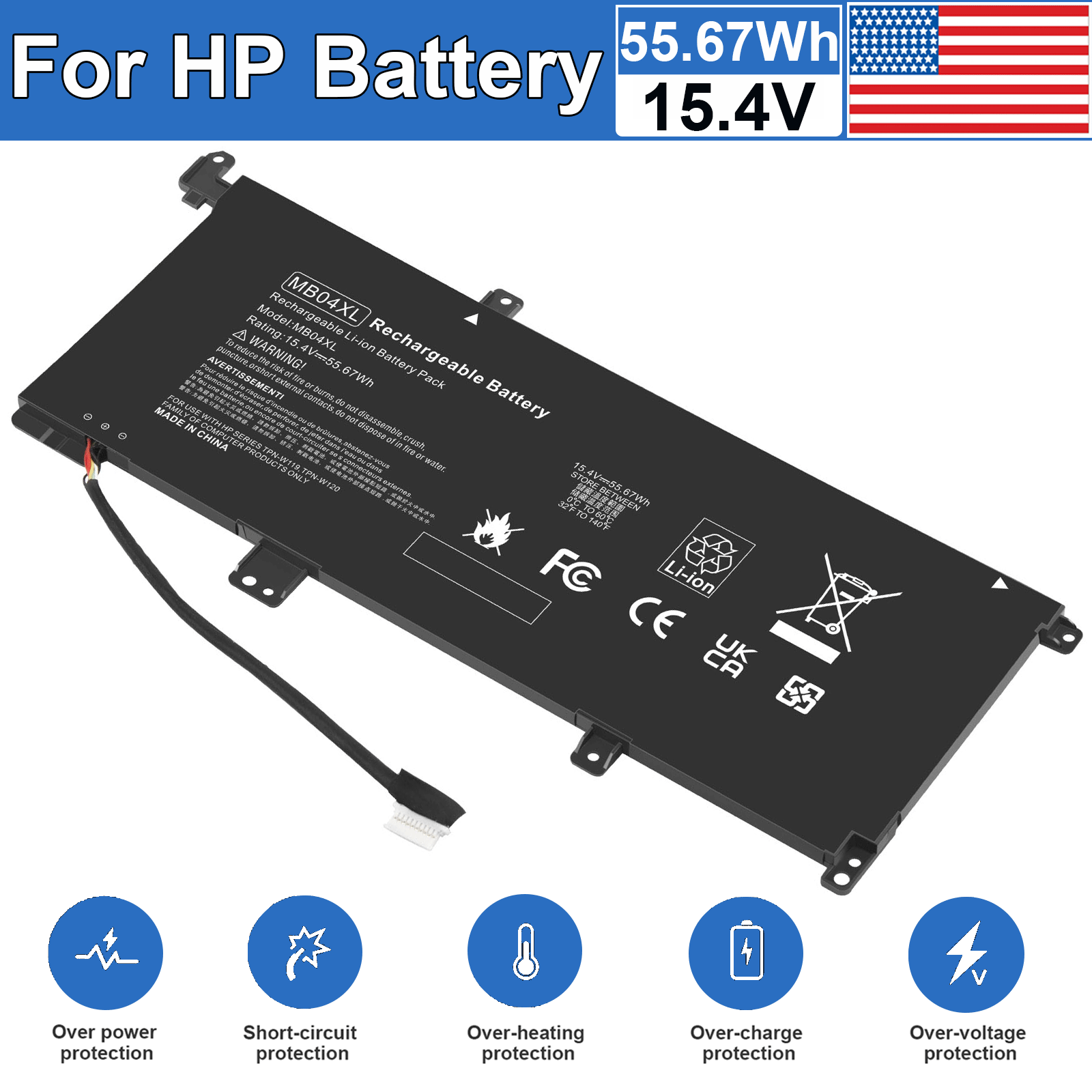 MB04XL Battery for HP Envy x360 m6-aq105dx m6-aq103dx m6-aq003dx m6 ...