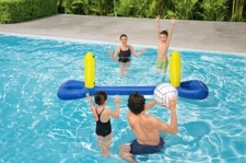 H2OGO! 8ft x 25in Multicolor Water Volleyball Set Child Inflatable Pool Game