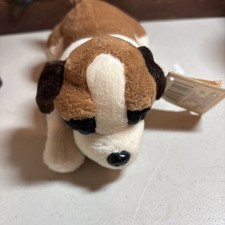 Puppy Parade st. bernard plush dog made by Russ Berrie 8" long; with tags v041