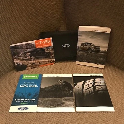 2020 Ford F150 Owners Manual with maintenance and warranty guide and case