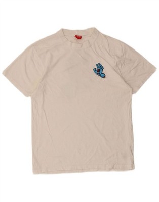 Santa Cruz Herren Grafik T-Shirt Oberteil Medium Weiß Baumwolle TY05