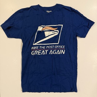 Vintage  Make The Post Office Great Again  Trump Tee Blue Size M