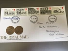 GB STAMPS RARE FIRST DAY COVER 1984 MAILCOACH SIGNED DESIGNER STANLEY PAINE