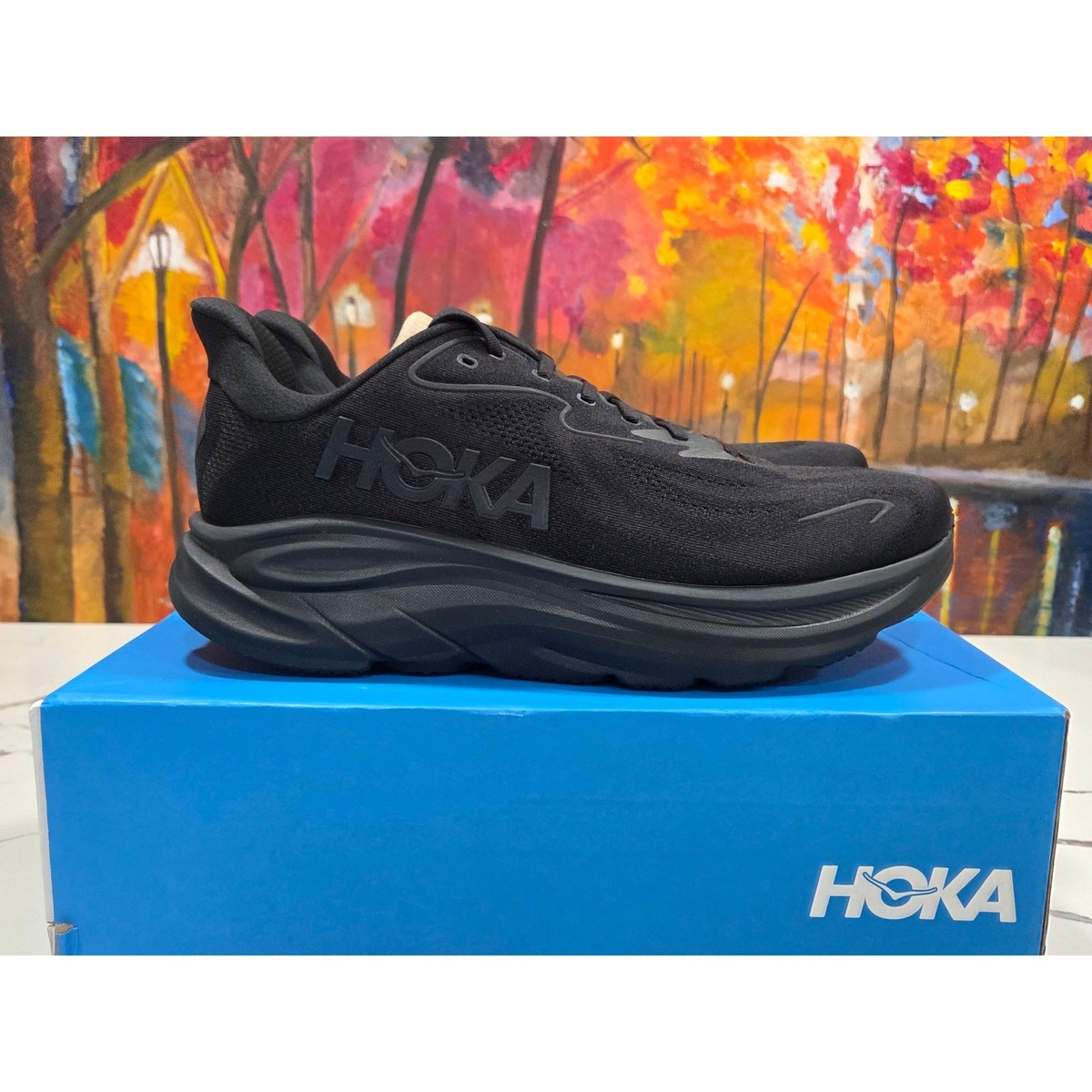 Size 13 - Hoka One One HOKA Clifton 10 Triple Black for sale  display picture 2