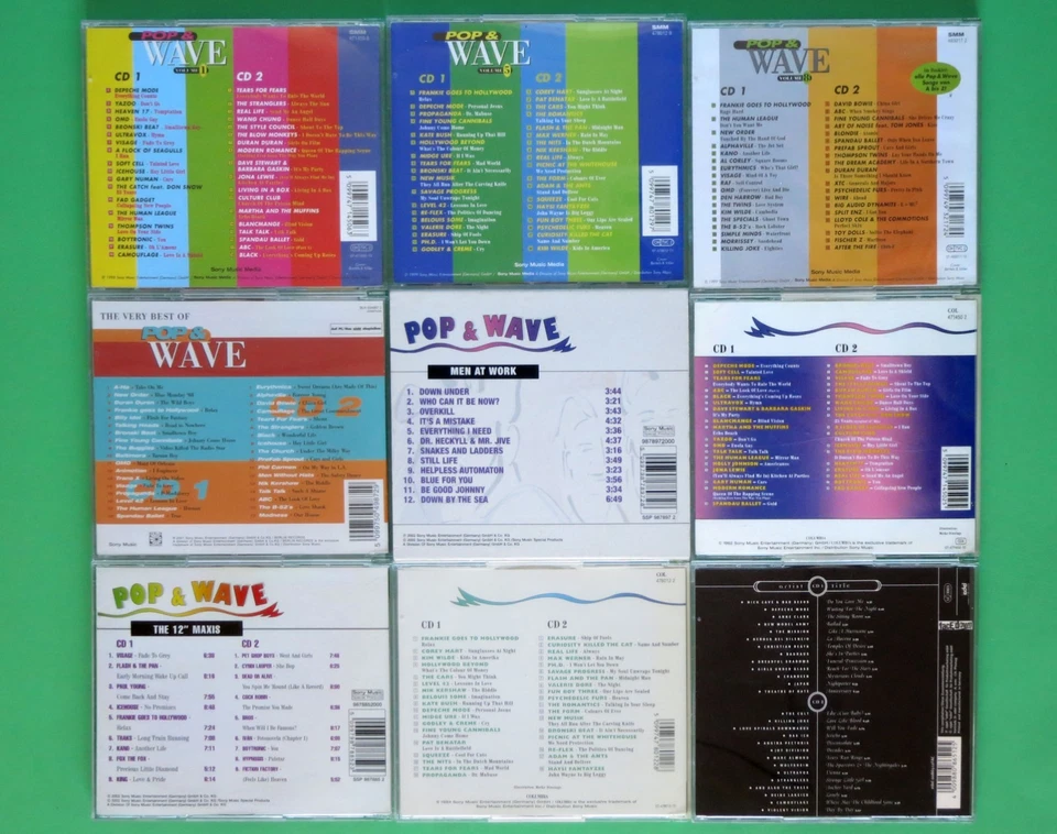 17 CD Die 80er: POP & WAVE Vol. 1, 5, 8, The 12" Maxis, Hits of 80s Neverending - Bild 3 von 3