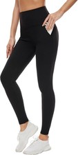 High Waist Leggings with Pockets for Women - Tummy Control Yoga Pants
