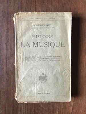 CHARLES NEF - MUSIKGESCHICHTE / PAYOT