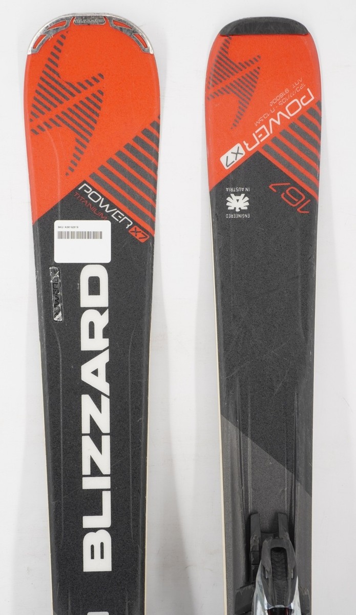 Blizzard Power X7 Titanium Demo Skis with Bindings – 167 cm Used