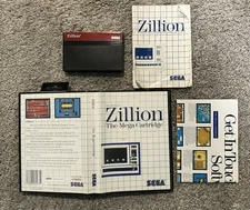 Zillion (Sega Master System, 1986) Complete  w/ Box Manual Tested Next Day Ship