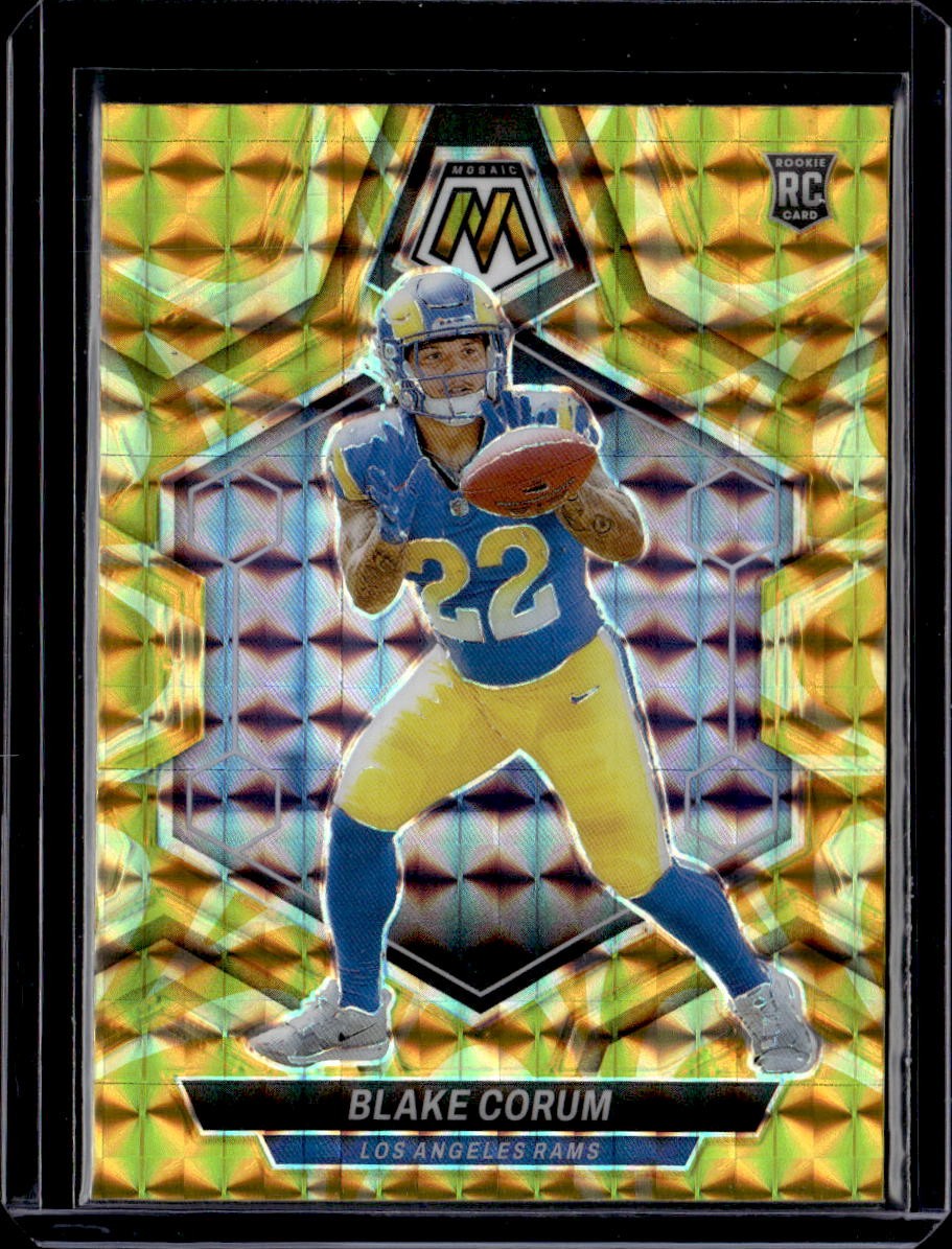2024 Panini Mosaic #368 Blake Corum Mosaic Reactive Yellow