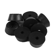 8pcs Rubber Feet Bumpers Amplifier Speaker Cabinet Leg Pads, D25x20xH12mm