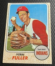 1968 Topps Vern Fuller Indians Seldom Seen Photo Eye Patch Variation #71