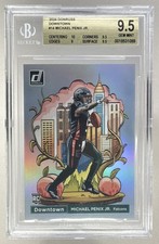 Michael Penix Jr 2024 Panini Donruss #14 Downtown! SSP Rookie RC BGS 9.5