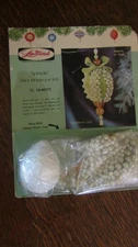 NIP Lee Wards CHRISTMAS Vintage SPINDLE Jeweled Beaded TREE ORNAMENT KIT- 1970's