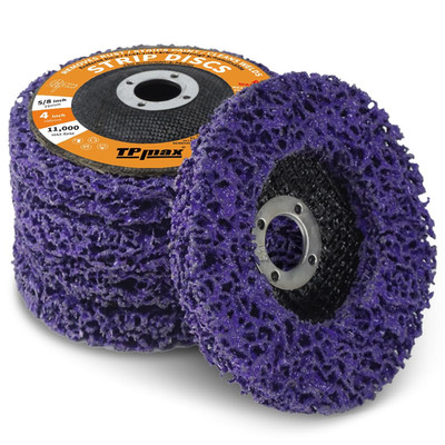 4 Inch Stripping Discs Rust Remover Discs Remove Paint and Oxidation 5/8 Inch Ar