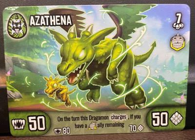 Dragamonz Azathema Figure Matching Card #203 Dragon 203 Super