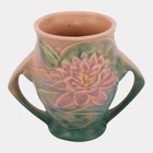 Roseville Water Lily Pink 1943 Vintage Art Pottery Ceramic Vase 71-4
