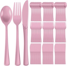 Plastic Silverware 300 PCS Disposable Silverware Heavy Duty Utensil Sets 100 Of