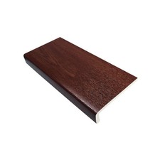 Rosewood uPVC Window Cill Cover 150mm 1.25m 9mm Sill Board End Caps Incl