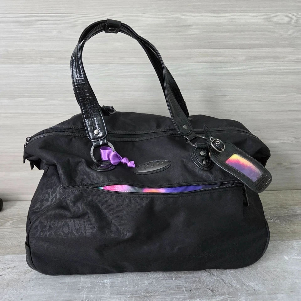 Bolso de Lona Convertible Dakine Valise Negro Rodillo de Viaje 2 Ruedas Colorburst Foto 4 de 4