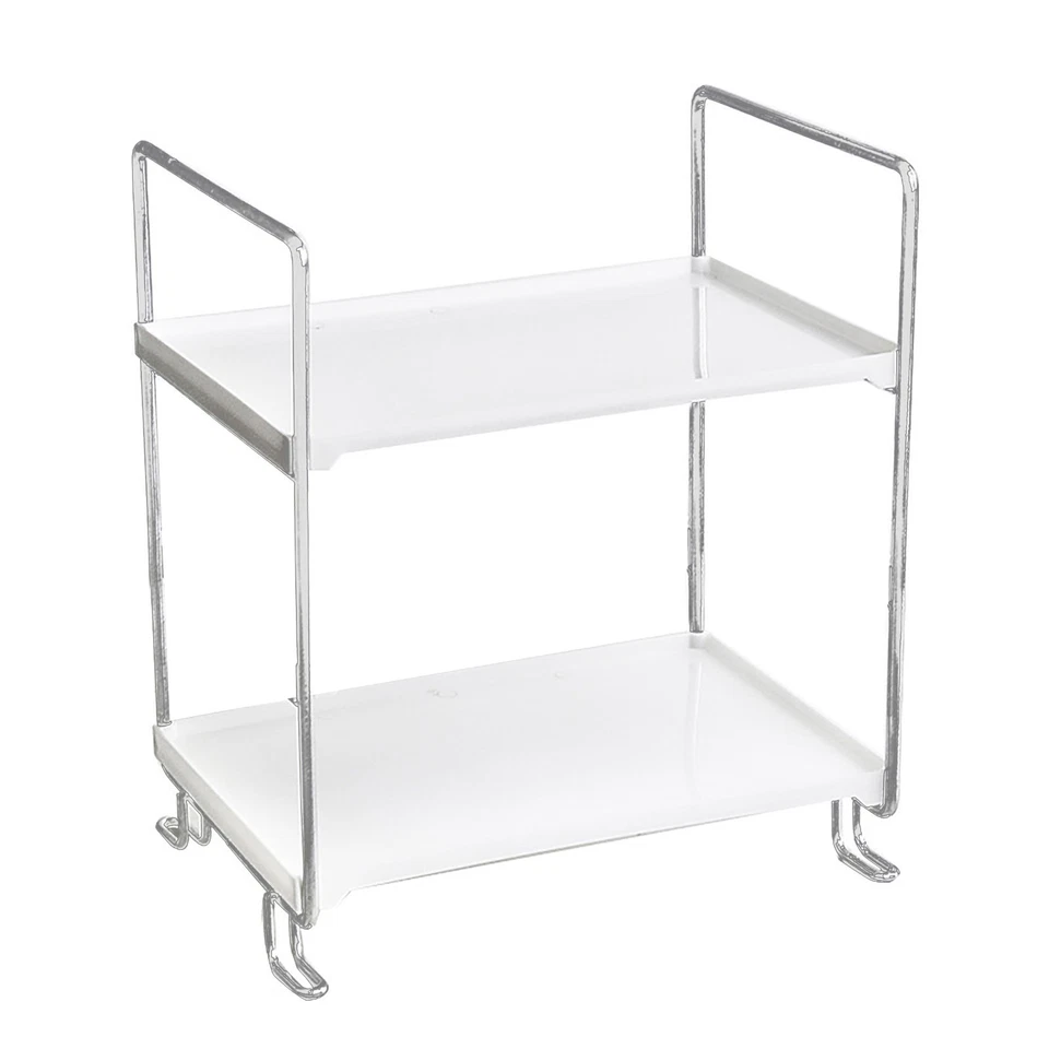 Desktop Makeup Organizer Rack PP Wrought Iron Detachable Easy Access Spice Ra UK - Image 3 of 4