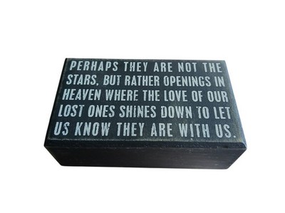 Primitives by Kelly Phillips Holz Andenken Box Schild Denkmal Zitat 5x3x1,6''