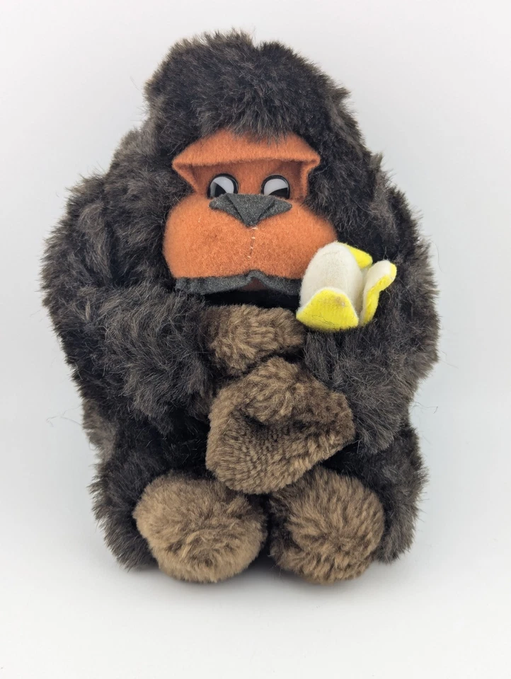 Vintage PMS Toys Gorilla & Banana Monkey Ape Animal Soft Plush Toy Doll RARE - Image 2 of 4