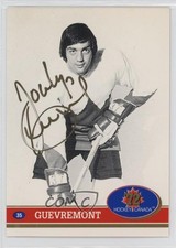 1991 Future Trends '72 Hockey Canada Gold Ink Jocelyn Guevremont #35 Auto 1oo3