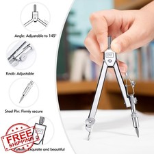 3pc 12" Ruler Protractor Compass Set, Clear Geometry Tools