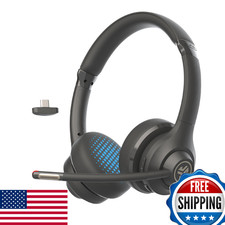 JLab Go Work Gen 2 Wireless Headsets with Microphone 55 Playtime PC Bluetooth H