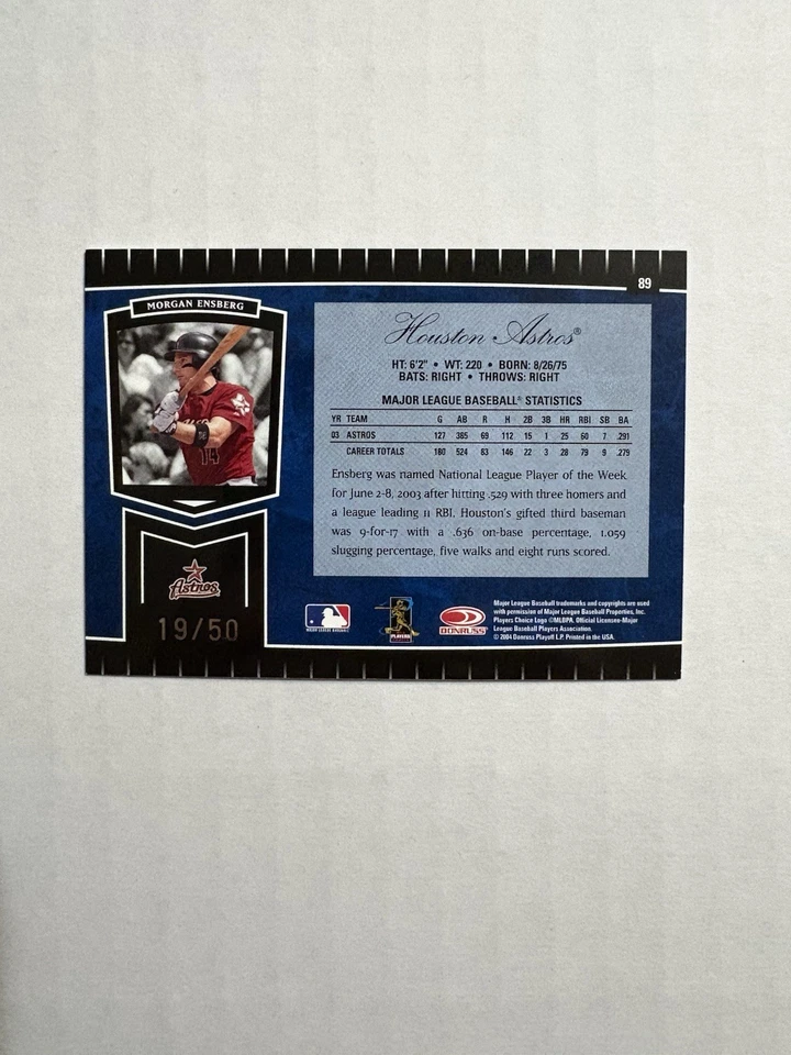 Cortes certificados hoja 2004 - Morgan Ensberg #89 azul mármol/50 Foto 2 de 2