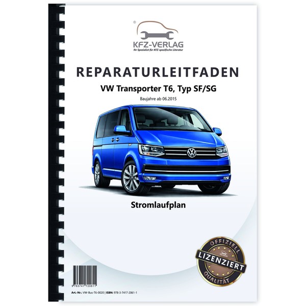 VW Transporter T6 Ab 2015 Schaltplan Stromlaufplan PläNe Werkstatthandbuch-image