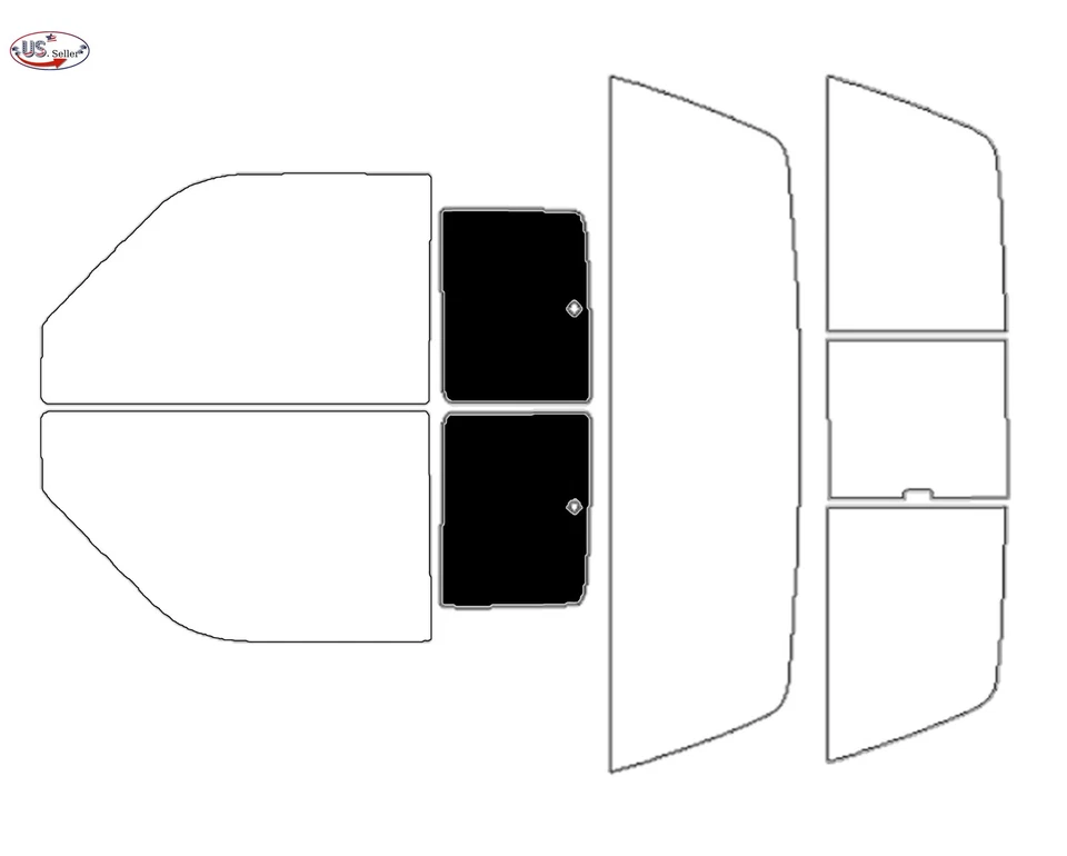 PreCut 2Ply Window Tint Film Kit For 1987-1996 Dodge Dakota Extended Cab - Image 3 of 4