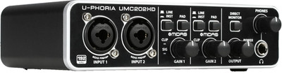 Behringer U-PHORIA UMC202HD Audiophiles 2x2 24-Bit/192 kHz