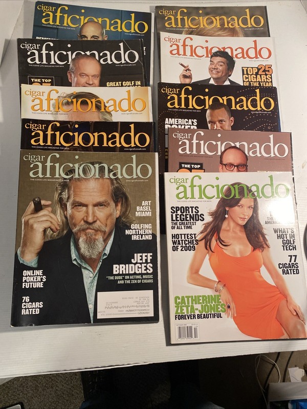 Cigar Aficionado Magazine Lot Of 10